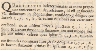 Notación del punto para las fluxiones