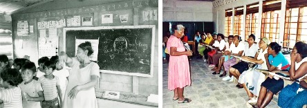 Actividades con los niños y talleres de lengua Rama en la URACCAN Bluefield