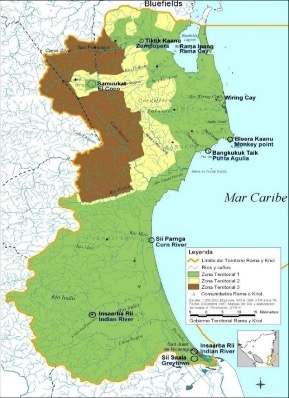 Mapa del territorio Rama