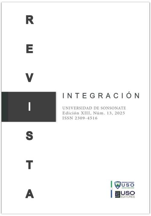 Portada de Revista Integración, Edición XIII, Número 13, Año 2025. Universidad de Sonsonate.